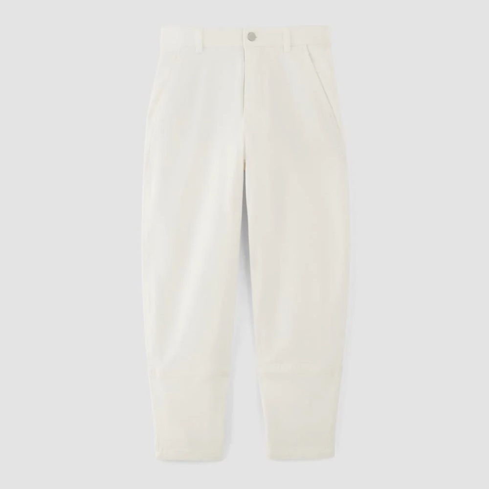 Everlane Cream Straight-Leg Women's Pants